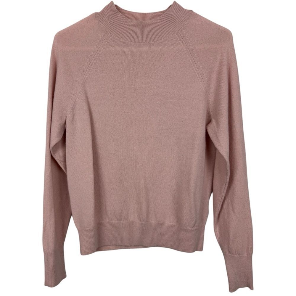 Everlane Pink Cashmere Sweater - Mock Neck S